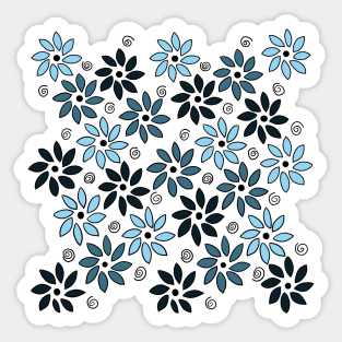 Blue flowers Sticker